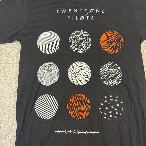 Vintage Twenty One Pilots Mens Medium Band T-Shirt Black Blurryface Album - Picture 3 of 6